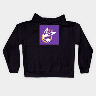 MOULE Head Logo With Sleep Mask Purple Kids Hoodie